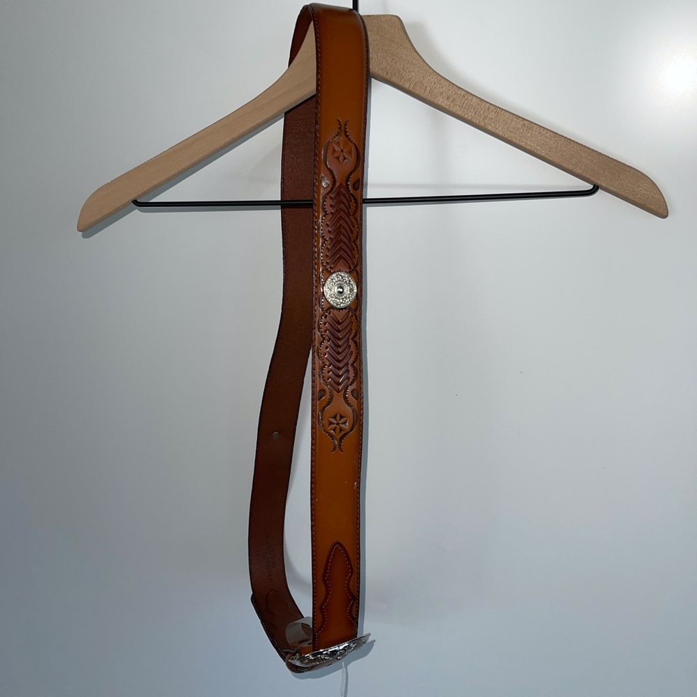 Leather Western Belt Size 3XL - Picture 5 of 8